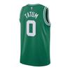 Nike Ретро SW Fan Edition Boston Celtics Tatum 0 облегающая баскетбольная майка мужская джерси зеленая DB3564-312