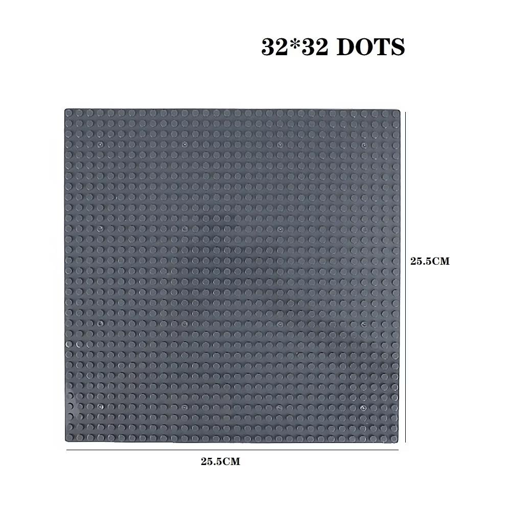 Классическая Базовая Пластина 32x32 Точки Строительные Блоки Кирпичи Базовые Пластины DIY Пластиковая Доска Строительные Блоки Базовые Пластины Строительные Игрушки