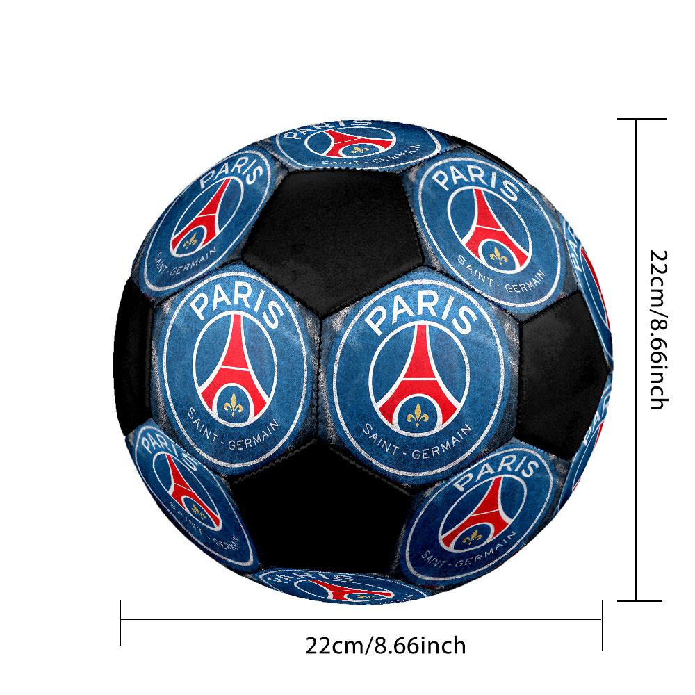 Paris Saint-Germain F.C. Soccer Ball Size 5 Colorful Machine Stitched PVC Competition Ready Durable High-Bounce