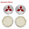 4pcs Car Wheel Center Hub Caps Emblem for Mitsubishi Lancer Ralliart Outlander ASX Colt Pajero Eclipse Delica Accessories HZ8