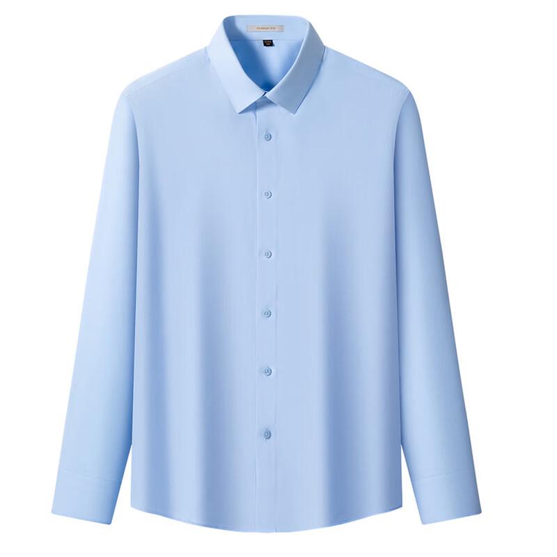 ROMON Мужская рубашка с длинным рукавом, не требующая глажки, в стиле business casual