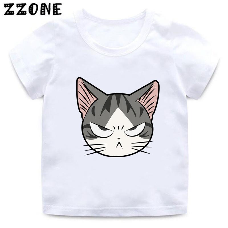 Hot Sale Chis Sweet Home Kawaii Cat Print Cartoon Kids TShirts Girls Clothes Baby Boys T shirt Summer Children Topsooo5833