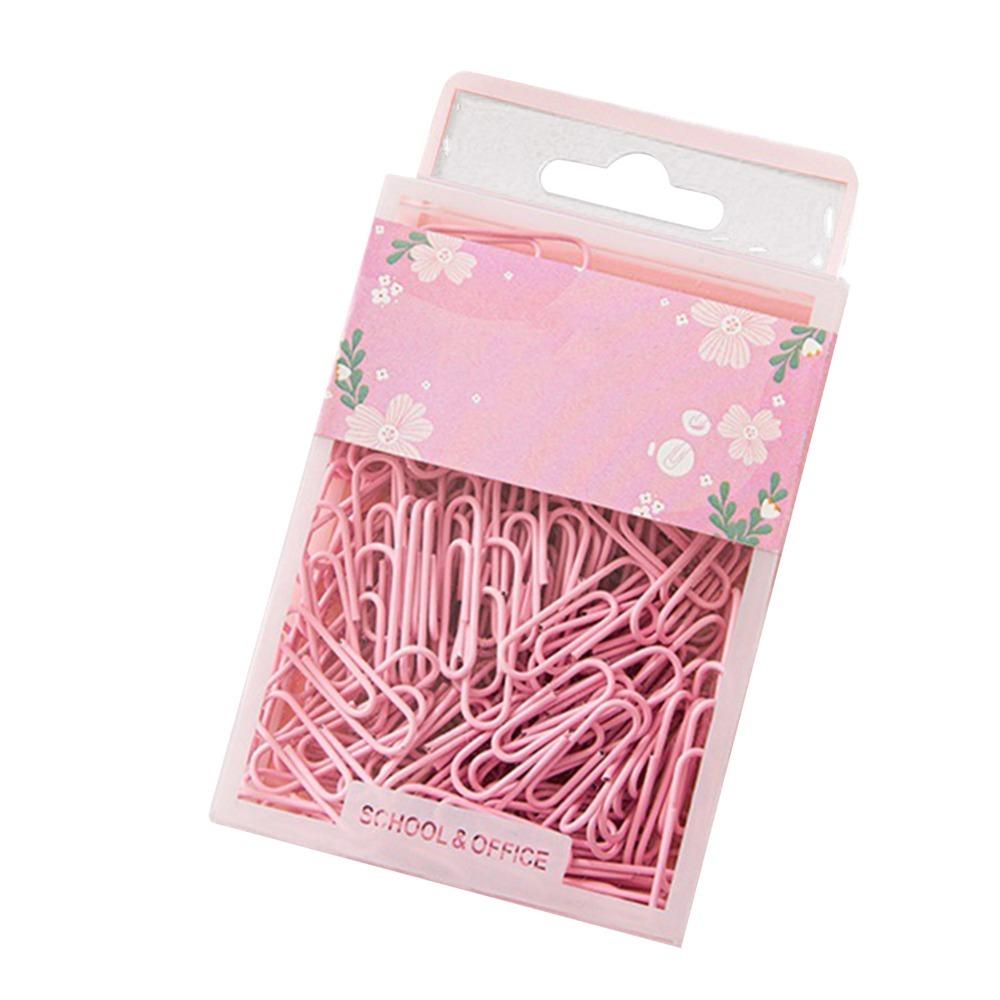 70 Pcs Pink/ Purple/ Green Small Paper Clips Vibrant Color Metal Paper Clips  Document Binding