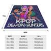 K-pop Охотники на демонов Аниме Одеяла Качество Мягкое Теплое Плед Осень Дети Домашний декор Графическое Покрывало