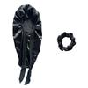 Long Bonnet+Elastic Satin Hair Band Set Long Silky Bonnet For Sleeping With Wide Elastic Band Headwrap
