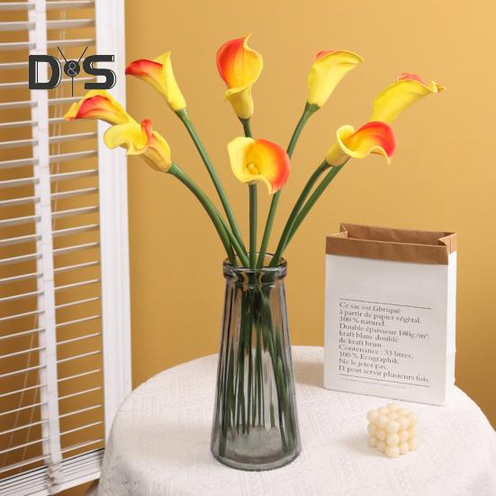 Не выцветающее искусственное растение, привлекающее внимание, необычный обжимной цветок-имитация каллы