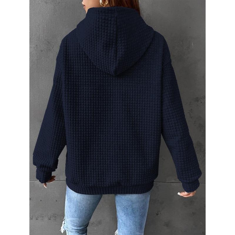 YYFS Женские модные повседневные однотонные худи и свитшоты с капюшоном и длинными рукавами с принтом