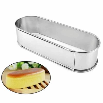 Длинная овальная раздвижная форма для торта DIY Нержавеющая сталь с защитой от ржавчины Форма для выпечки Телескопическая Без запаха Форма для выпечки десертов Кухонная