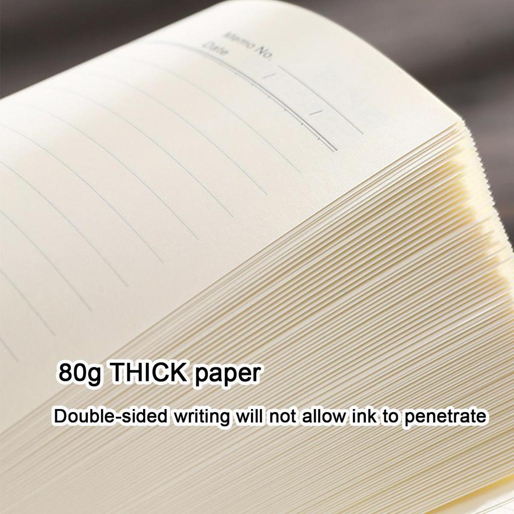 A5 Buckled Leather Student Subject Notebook, Business Loose-leaf Notepad, Office Meeting Record Book, Thickened Diary, Travel Log