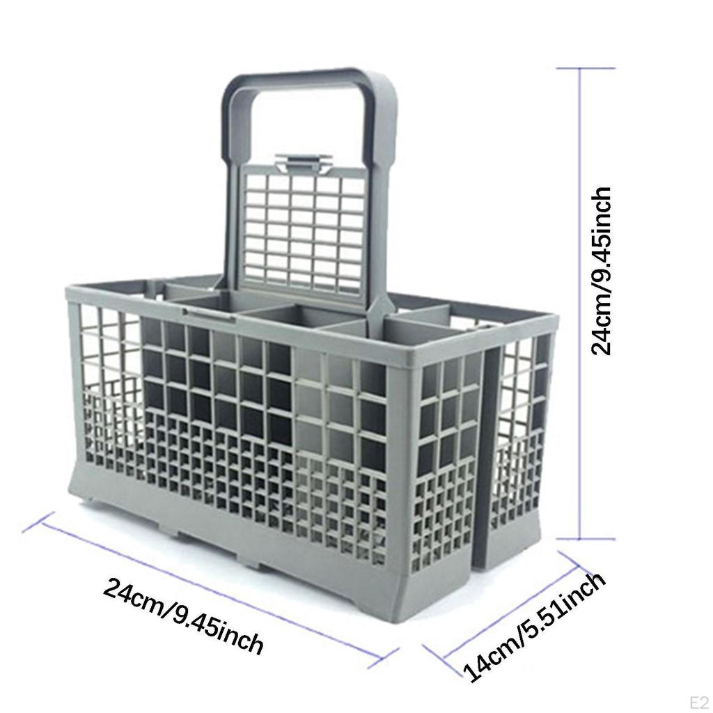 Dishwasher Cutlery Basket with 7 Compartments Professional Accessory Easy To Install Practical