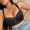 European and American Style Fashion U-shaped Large Size Bra Sexy Lace Women's Bra