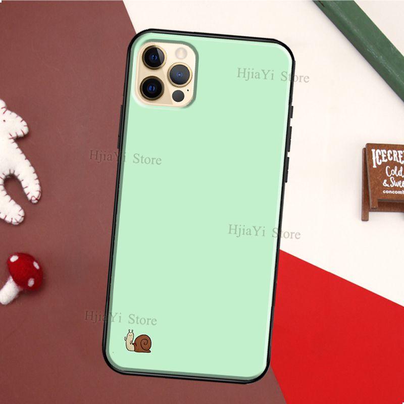 Cartoon Animal Snail TPU Case For iPhone 11 14 Pro Max 12 13 mini X XS Max XR 5S SE 2020 6S 7 8 Plus Back Cover
