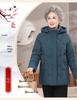 Новая стильная хлопковая зимняя куртка с капюшоном для 70-летней мамы: Толстый, теплый и стеганый для женщин среднего и пожилого возраста