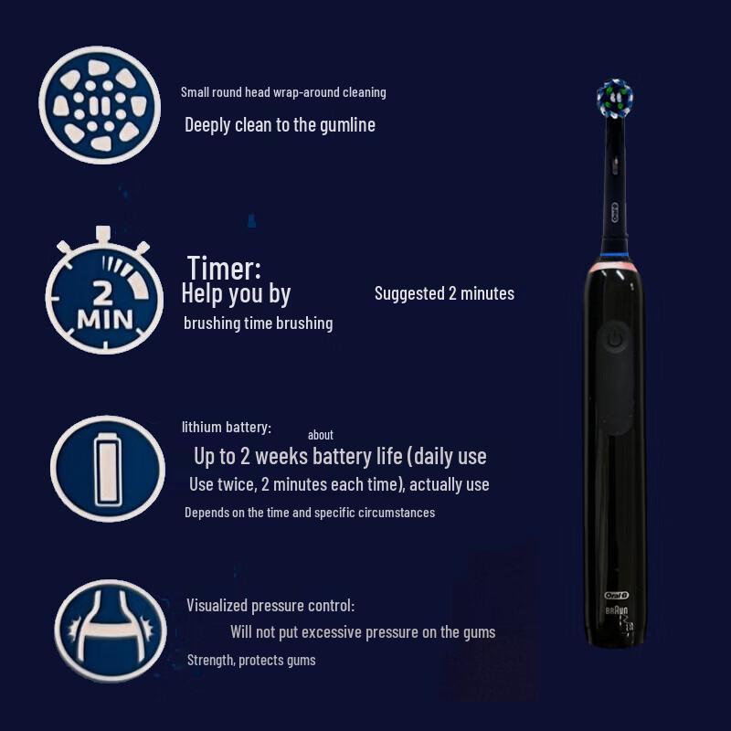 Oral-B Электрическая зубная щетка Pro Ultra, вилка CN (адаптер в комплекте)