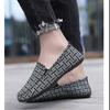 Breathable Men's Old Beijing Cloth Flat Shoes Slip-on Canvas Shoes Non-slip Casual Sport Sneakers Lazy Shoes Work