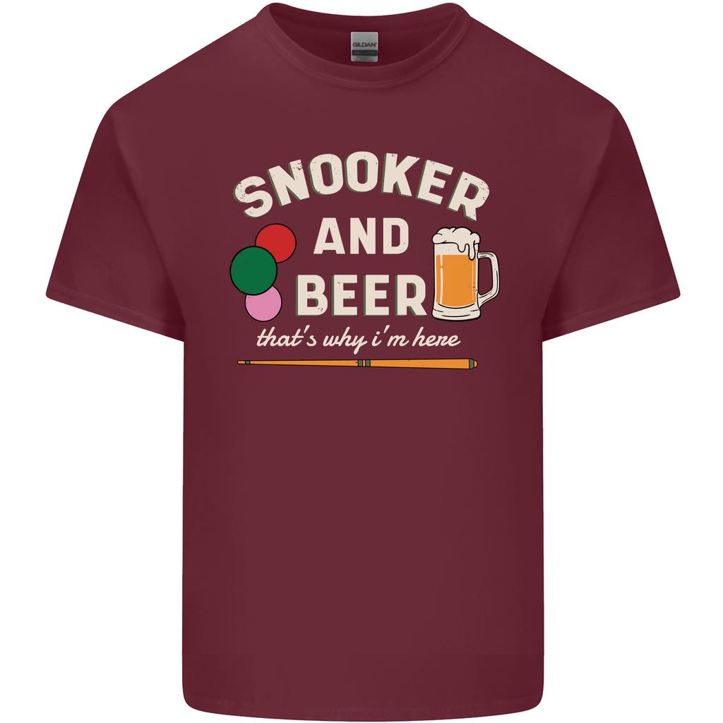 Snooker and Beer Thats Why Im Here Unisexs Light Cotton TShirt