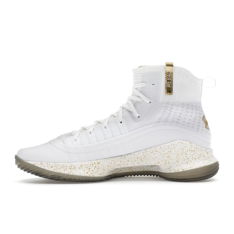 Under Armour Кроссовки унисекс Curry 4 Retro White Gold 2024 Lemon-Ice Metallic-Gold 1298306-111