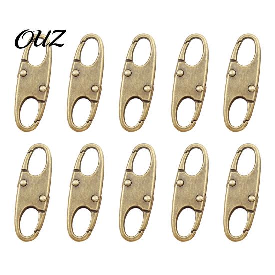 Detachable Zipper Pull 10/50Pcs S-Shaped Metal Pull, Tab Repair Accessories Replacement, Universal Zip Puller for Backpacks Jackets Accessory