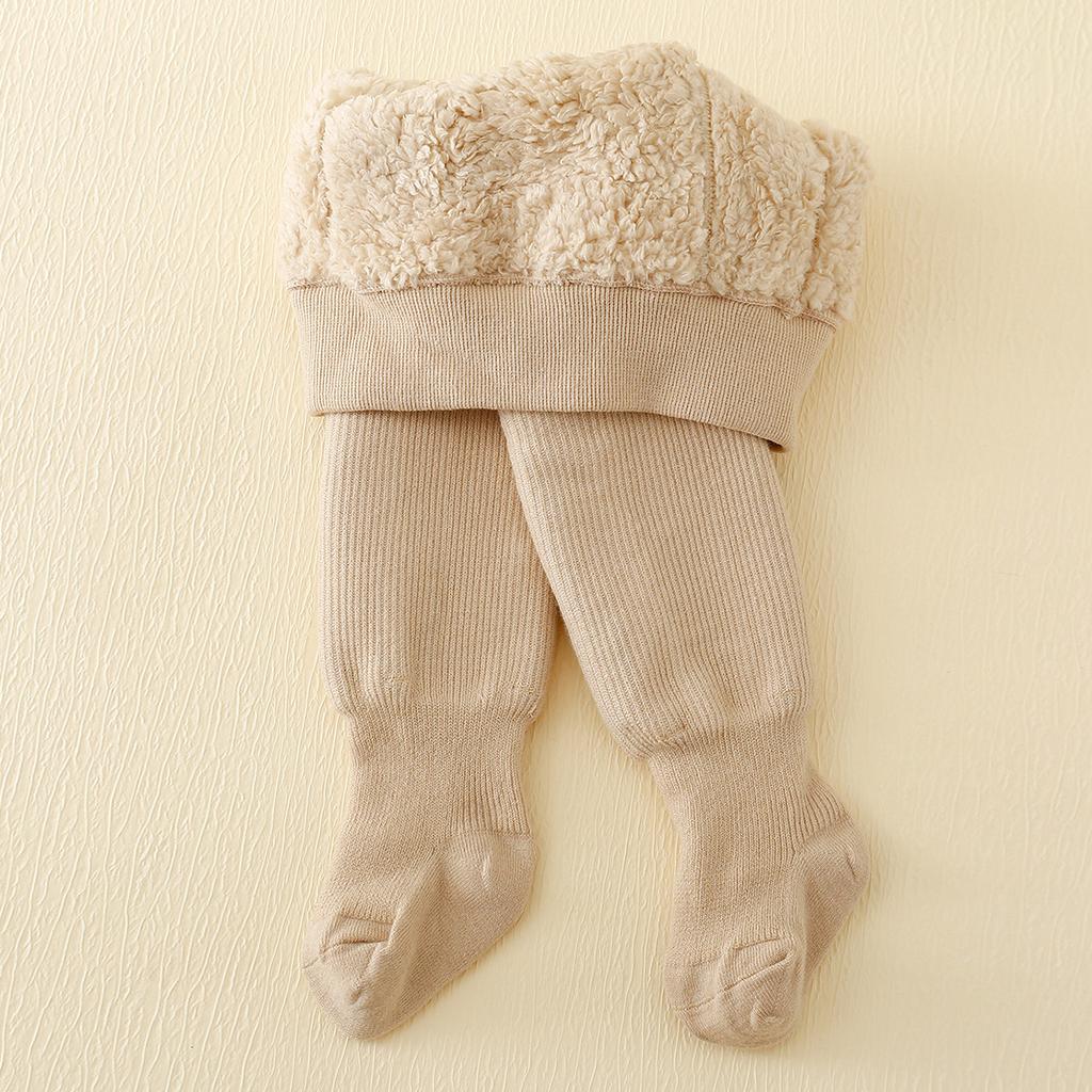 Winter Infant Baby Girls Polar Fleece Lining Stripes Leggings Plus Thick Warmth Cotton Tights Toddler Kids Keep Warm Pantyhose