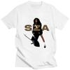 Hip Hop Harajuku Streetwear Summer Tees Rapper SZA CTRL X SOS Album Print T-shirt Vintage 90s Unisex T Shirt Tops 80155