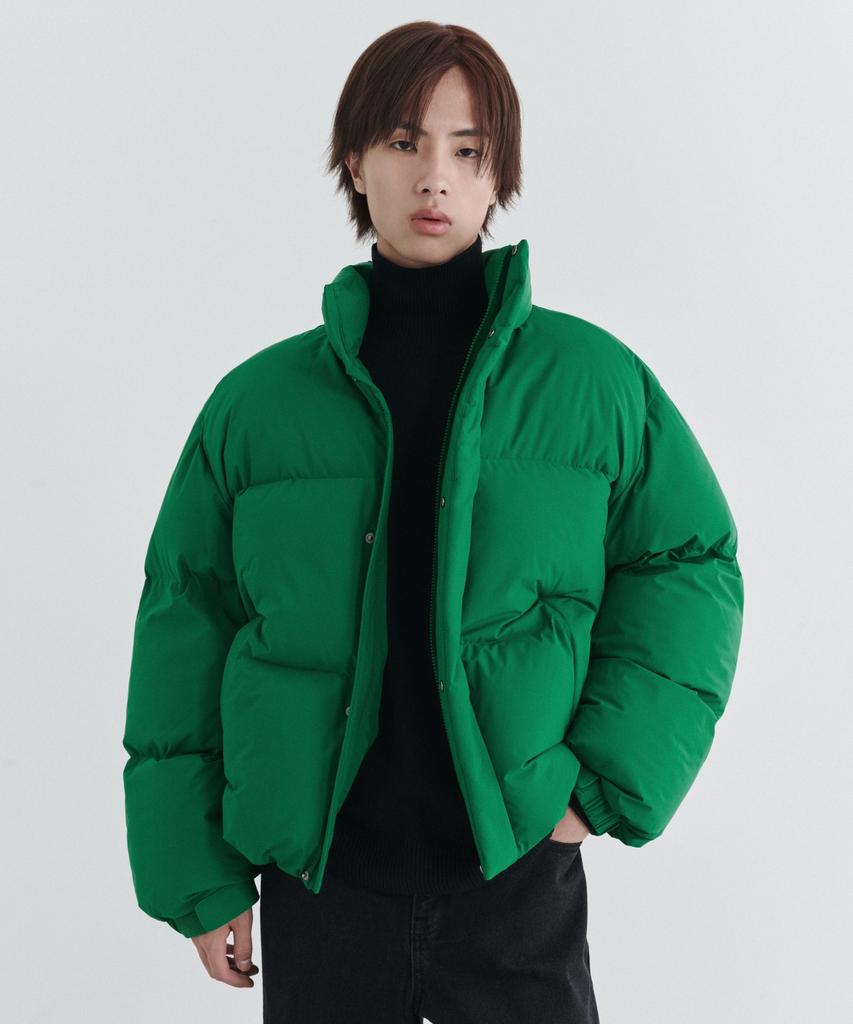 Musinsa Standard Daily Puffer Short Padded Jacket [Irish Green]
