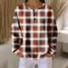 Women's Casual Shirts Long Sleeve Tops Button Up V Neck Loose Knit Fall Favorites For Women