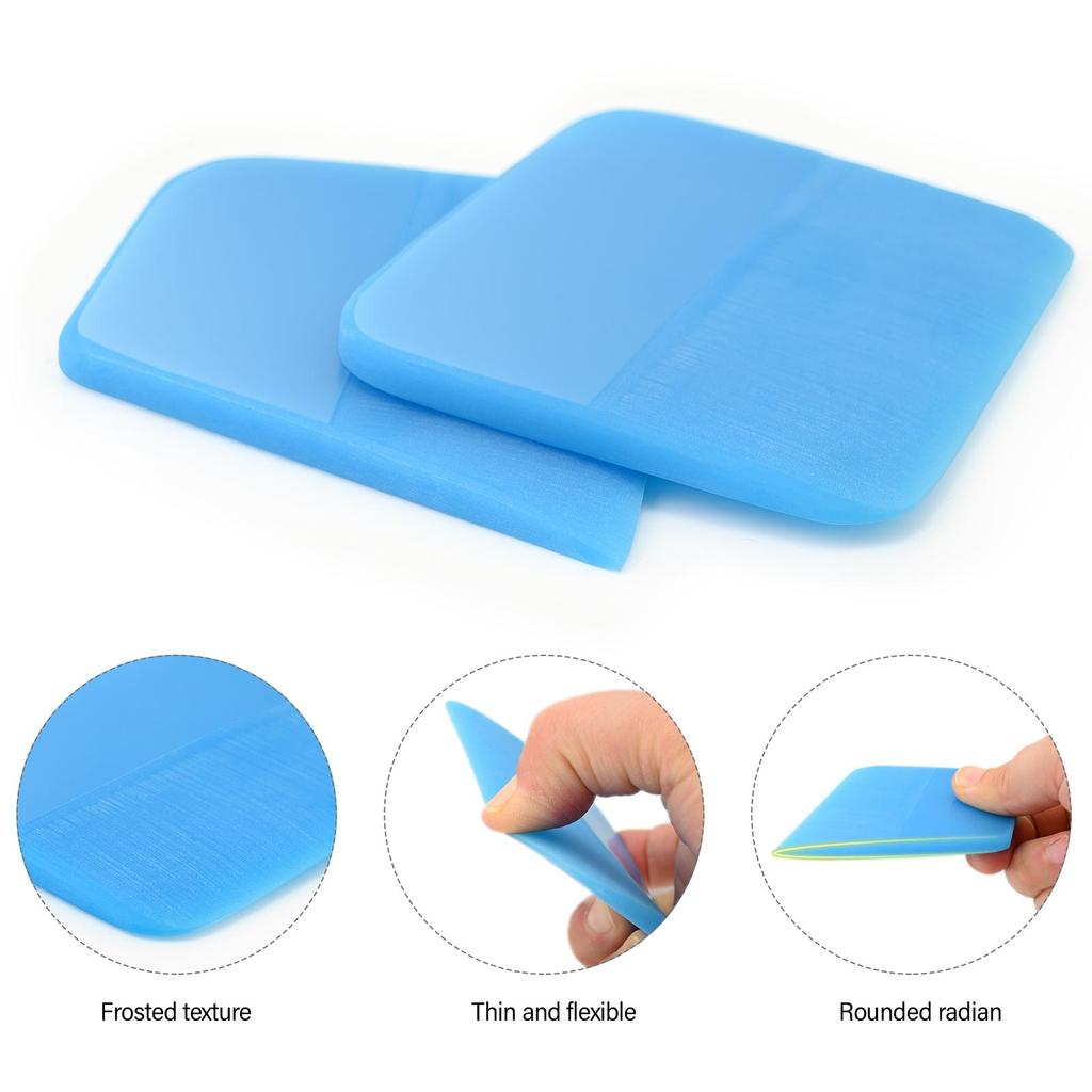KTM 5PCS Tinting Window PPF Rubber Scraper Tool Vinyl Wrapping Carbon Fiber Sticker Pasting Film Squeegee Car Wash Cleaning