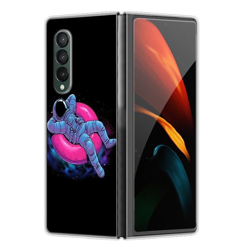 Чехол для Samsung Z Fold 5 Милый Модный Жесткий Прозрачный Чехол для Телефона для Samsung Galaxy Z Fold5 5G ZFold 4 6 5G Защитный Чехол ZFold6
