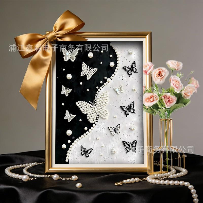 30x40CM Pearl Painting DIY Kit Modern Unframed Wall Art Home Decor