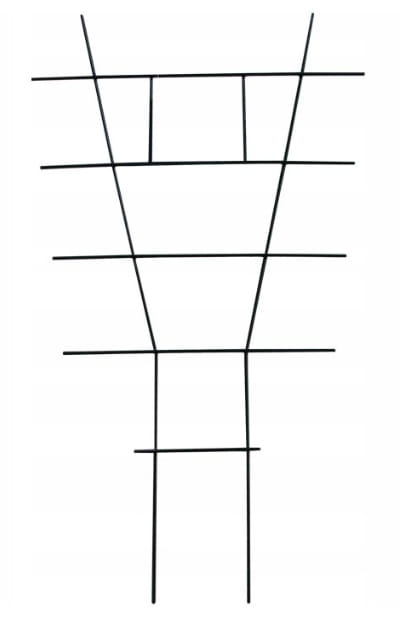 Ladder support for potted plants 51x29 cm Green steel wire
