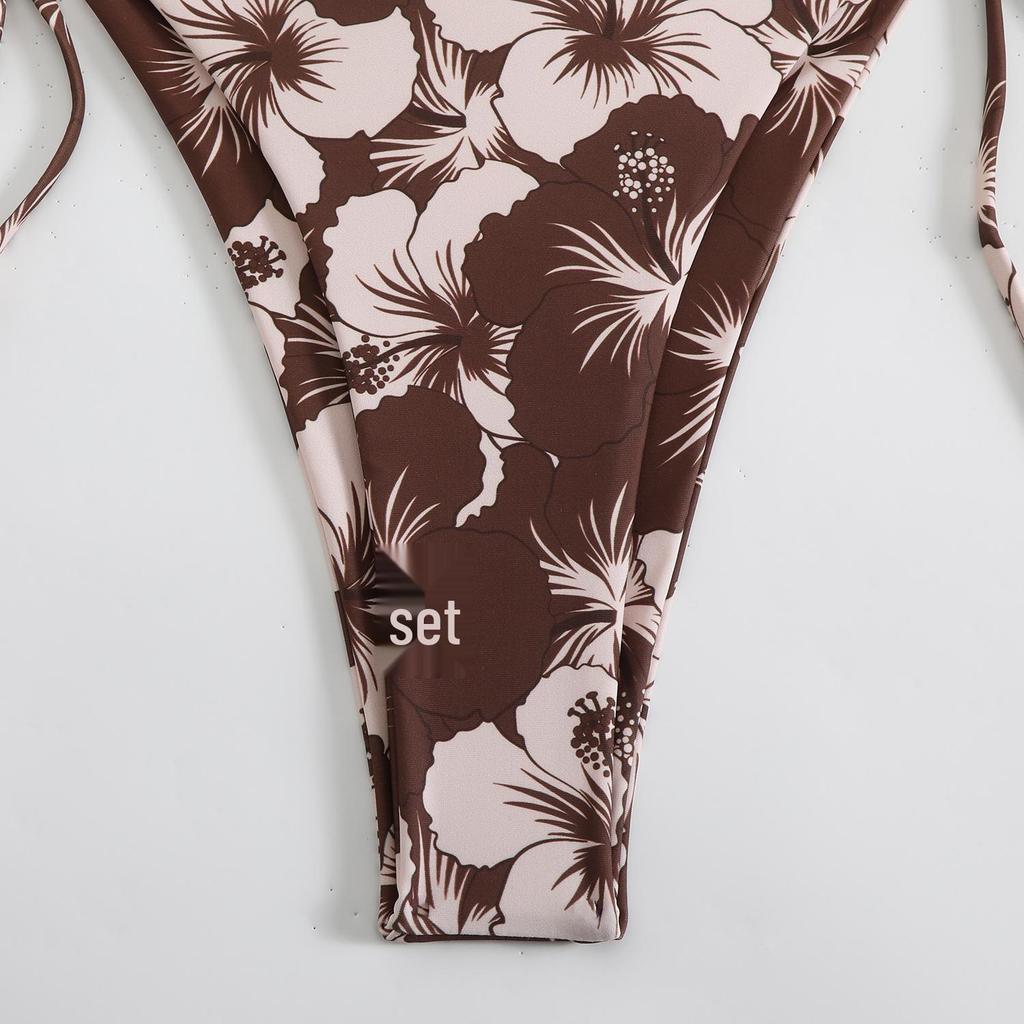 2025 Euro-American New Style Lace-Up Backless Sexy Split Bikini Swimsuit for Women