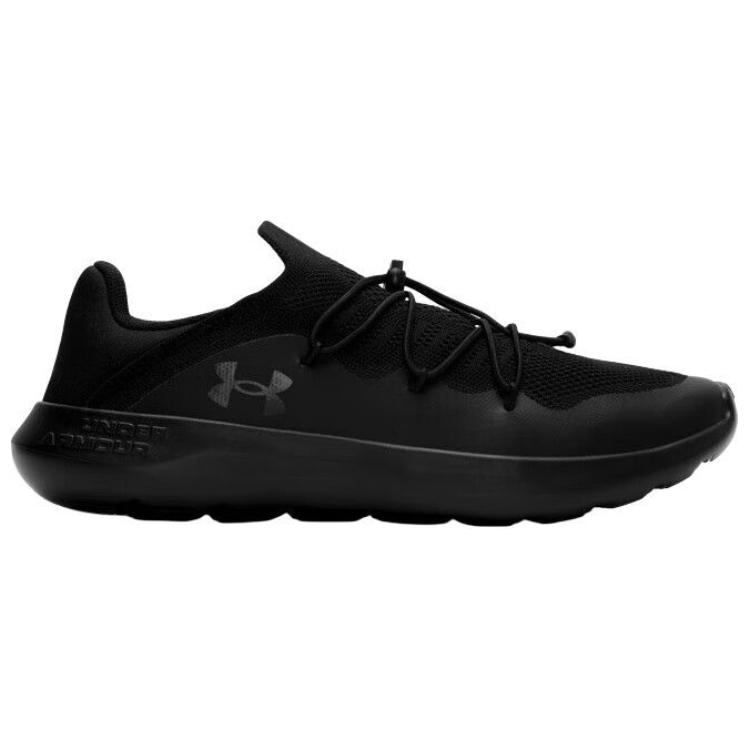 Under Armour Легкий шаг Износостойкие Низкие повседневные кроссовки Унисекс Черные кроссовки 6007578-001
