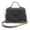 GUCCI GG Marmont Leather Handbag Mini Women's Black 547260-DTDIT-1000