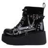 Ботильоны женские на платформе с танкеткой, осенне-зимние, готические, уличные, удобные, модные, классные, женские, мотоциклетные, большой размер 43