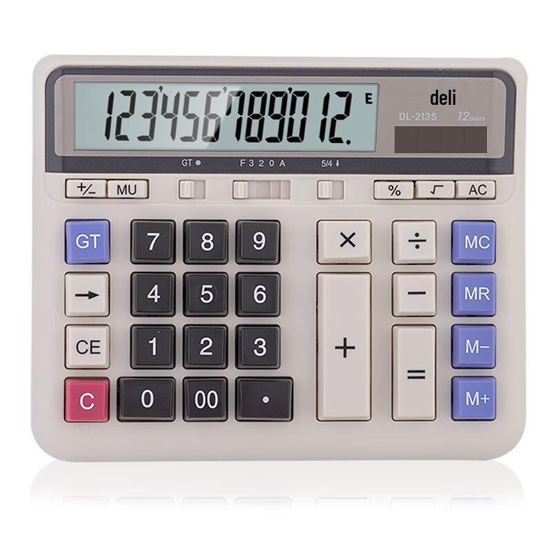 Deli 2135 12-Digit Financial Desktop Calculator