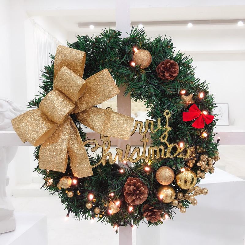 New Christmas Wreath Garland for Window, Door, and Venue Decorations