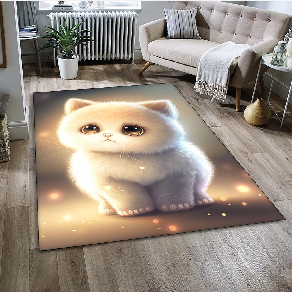 Милый мультяшный ситцевый кот, кот Гарфилд, персидский кот, ковер Ragdoll, ковер для дома, гостиной, спальни, дивана, коврик для двери, декор, детский нескользящий коврик