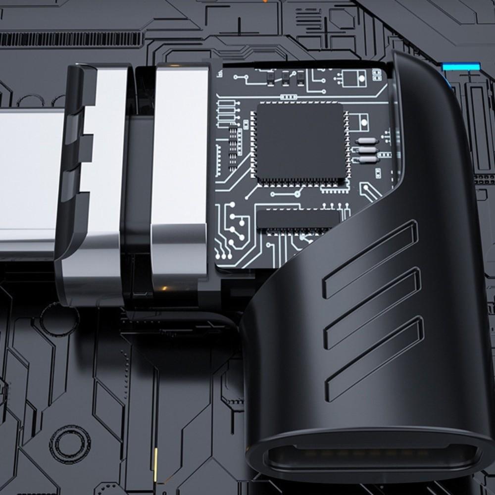 Магнитный адаптер USB Type C 90 градусов 120 Вт Угловой магнитный адаптер питания Подключение устройства