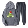 Женский спортивный спортивный костюм с капюшоном, комплект из двух предметов для бега, пуловер с длинными рукавами, толстовка + спортивные штаны, унисекс