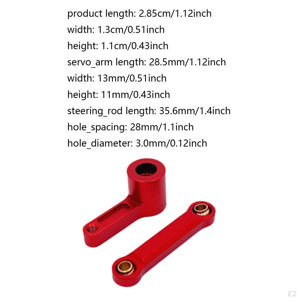 1/7 RC Car Steering Rod Servo Arm Accessories Spare Parts Portable Direct Replaces Durability