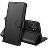 Case - PHONILLICO - iPhone 17 - Black Wallet - Semi-rigid - Leather Effect