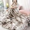 Colorful Gradient Bubble Velvet Rabbit Fur Blanket for Office or Sofa