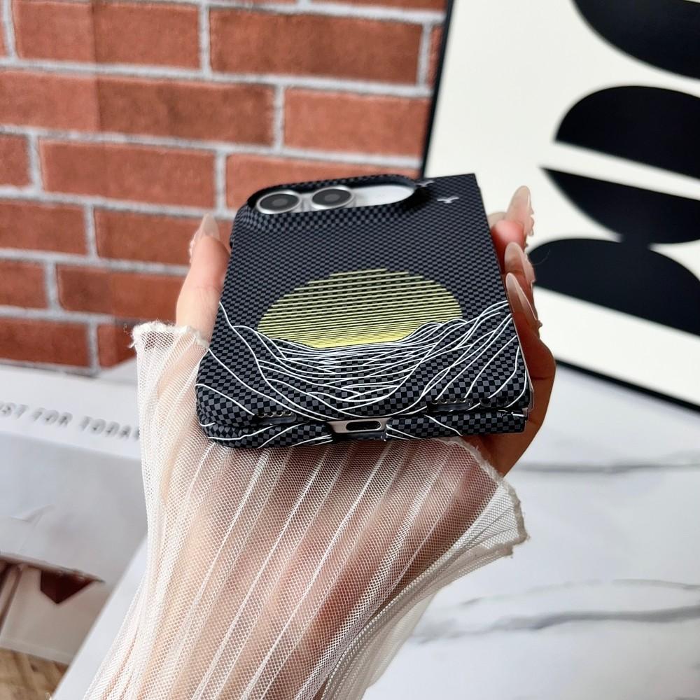 For Apple iphone Duo Case Hard PC carbon fibre Moon Slim Protective Back Cover Cases For iphone duo Phone Shell
