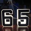 Illuminated House Numbers LED Number Waterproof Acrylic Home Address Night Visible Sign Modern Lighted for Outside Yard Shop Soft Glow Lights