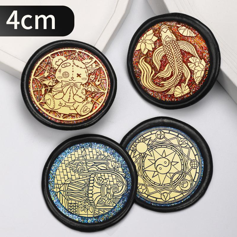 Сургучная печать для штемпельной головки Письмо Ретро Набор для печати Штампы Логотип для скрапбукинга Сургутский набор для печати Свадебный крафт Мыло Штампы 4 см