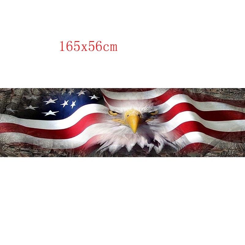 Премиум Качества Американский Флаг Орел Графическая Наклейка Тонировка Окна Для Задней Двери Кузова Пикапа
