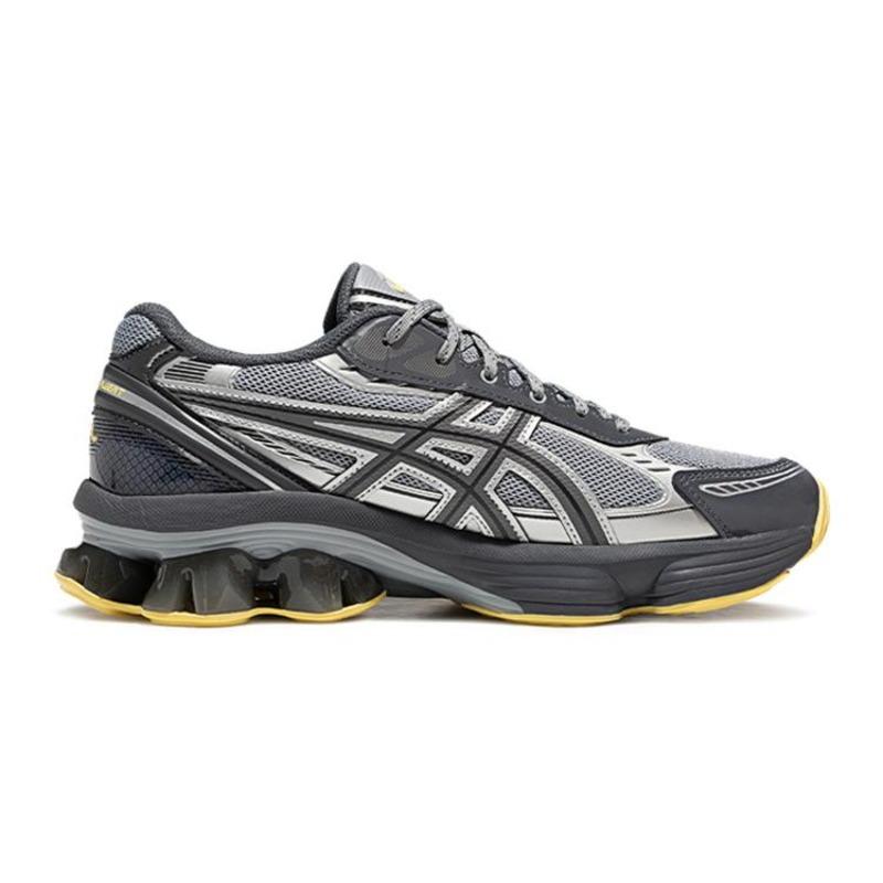 Asics GEL KINETIC FLUENT Текстиль, Синтетическая кожа Низкие беговые кроссовки Унисекс Серый Желтый 1203A591-027
