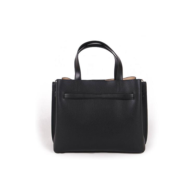 MICHAEL KORS Emilia Litchi Grain Leather Shoulder Bag, Crossbody Bag, Handbag Large Womens Pure Black 35H0GU5S7T-001