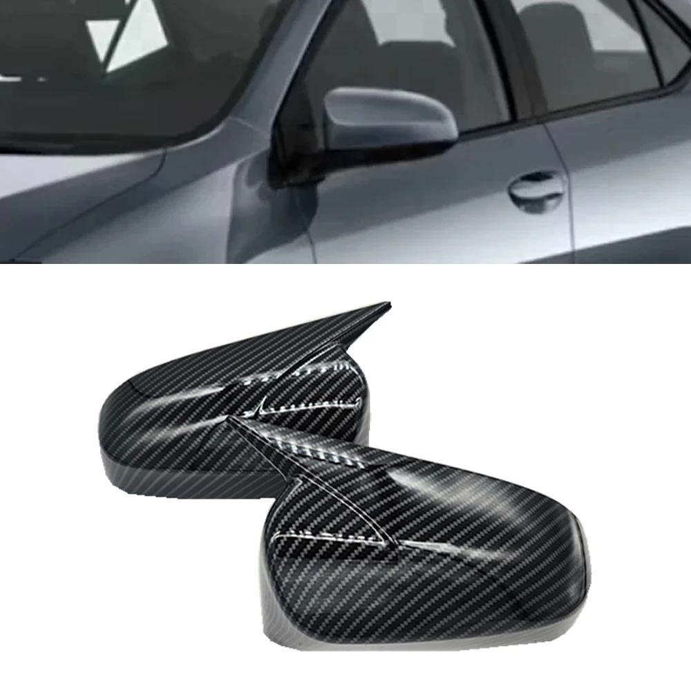For Toyota Camry Corolla Avensis Auris Car Sticker Rearview Side Mirror Cover Wing Cap Exterior Door Rear View Case Trim Carbon