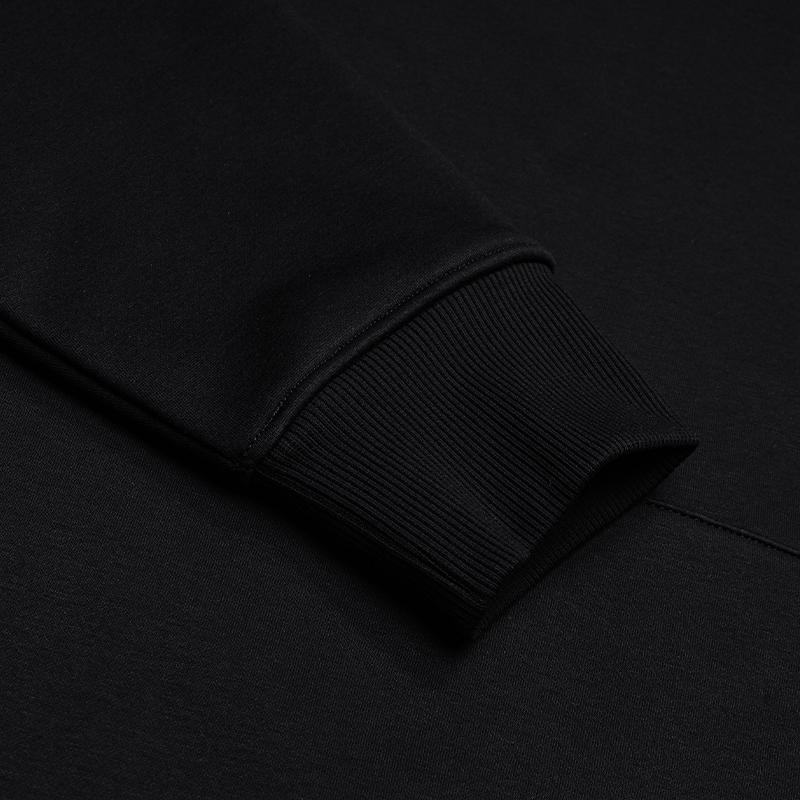 Men's FILA Dream Come True Window Lattice Sweatshirts Unisex Jet Black Hooded (Non-detachable) Moderate
